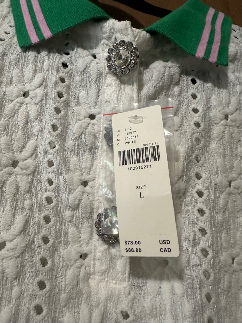 Anthropologie Lace Polo Style Top | NWT - Picture 5 of 16
